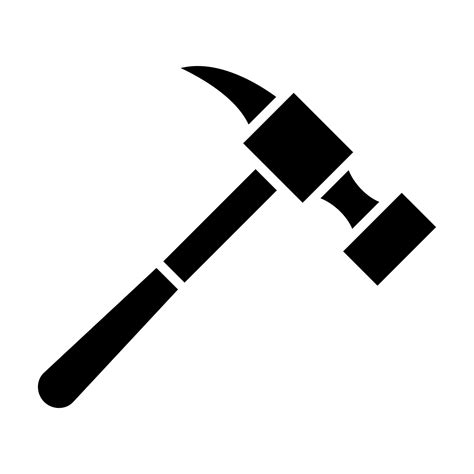 Hammer Glyph Icon 4589041 Vector Art At Vecteezy