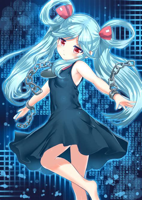 Safebooru 1girl Aqua Hair Arudehido Bare Arms Bare Shoulders Barefoot Beatmania Beatmania Iidx