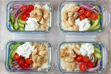 Greek Chicken Meal Prep Bowls Recipe Eatwell101