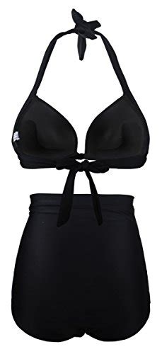 ᐅ Angerella Vintage Bademode mit Faltenwurf hohe Taille Bikini Set SST B XL