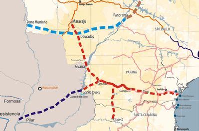 Mapa Do Novo Tra Ado Estrada De Ferro Paran Oeste S A