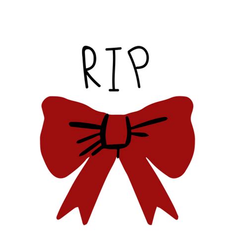 Grave With A Red Bow And The Word Rip Png And Svg Design For T Shirts