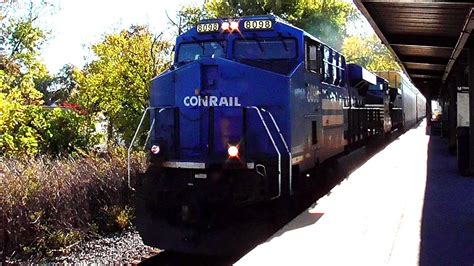 The Conrail Heritage Unit Leading Norfolk Southern 18N With A Rear DPU