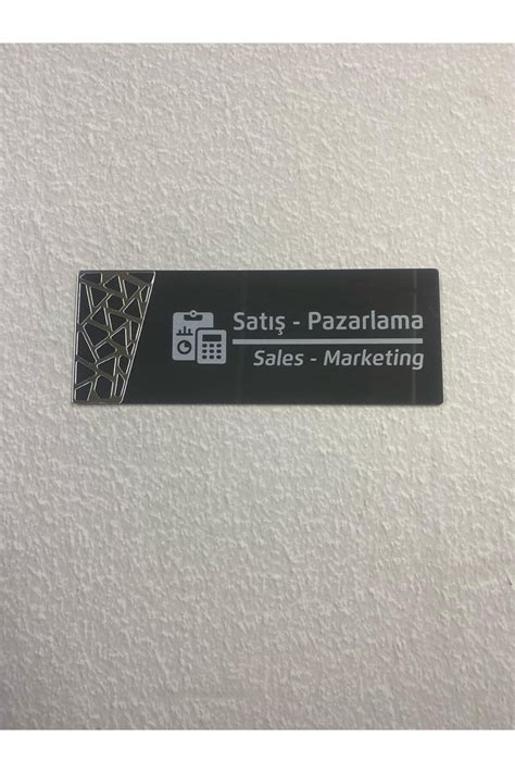 Dekokonsept Antrasit Silver Pattern Seri SATIŞ PAZARLAMA Ofis Kapı