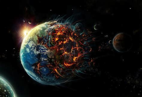 Download Apocalypse Earth Space Royalty Free Stock Illustration