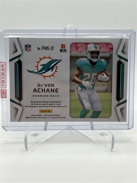 2023 Panini Certified Devon Achane Freshman Fabrics Blue 99 Rookie