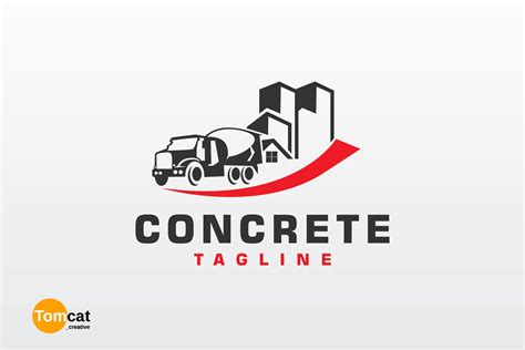 Concrete Mixer Truck Logo Vector Graphic By Tomcat Creative Creative