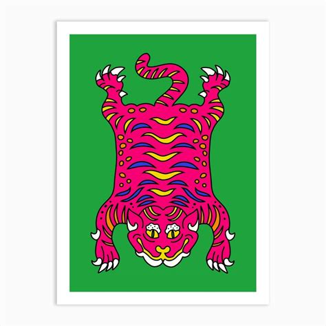 Tibetan tiger Art Print by Marie Smth - Fy