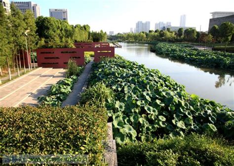 再造城市滨水景观：宁波鄞州中心区河道改造 规划设计园林吧