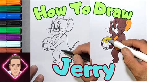 How To Draw Jerry The Mouse How To Draw Jerry Step By Step Easy