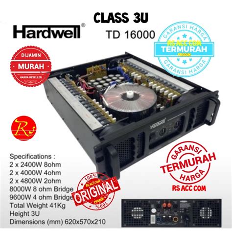 Jual Power Amplifier Hardwell Td Original Power Hardwell Class Td