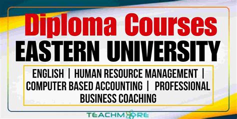 Diploma Courses From Eastern University Teachmorelk