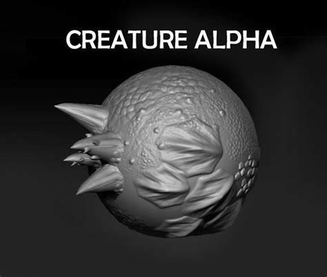 Zbrush Creature Alpha 3d Model Cgtrader