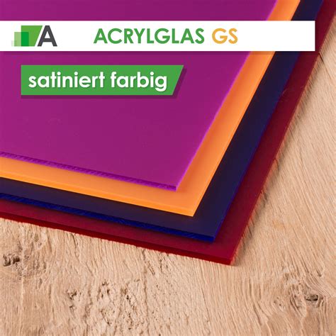 Acrylglas Gs Satiniert Farbig Bei Acrylics Im Zuschnitt