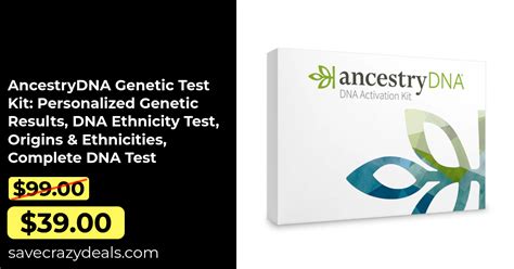 Ancestrydna Genetic Test Kit Personalized Genetic Results Dna Ethnic