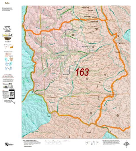 Mule Deer Unit 163 Summer Winter Concentrations And Resident Herds Map By Wyoming Huntdata Llc