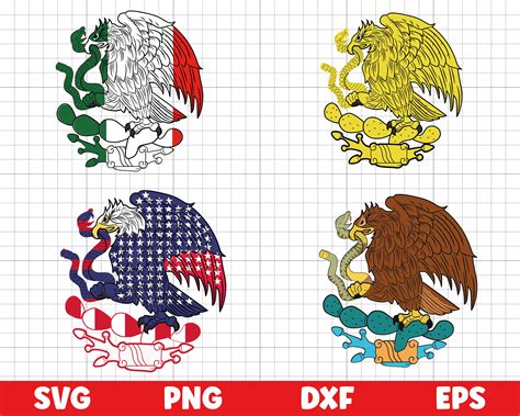 Mexico Eagle Svg Png Mexico Flag Svg Mexico Independence Etsy