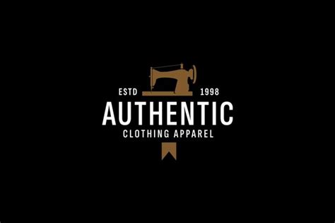 Premium Vector | Clothing label logo vector icon illustration