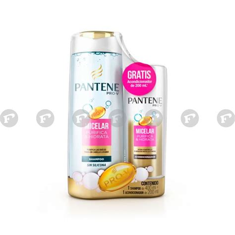 Pantene Pro V Micelar Purifica Hidrata Set De 1 Shampoo Frasco De