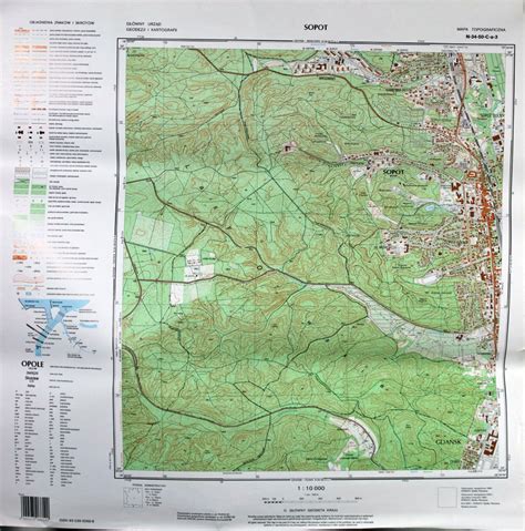 Mapa topograficzna 1 10 000 Poznań Grunwald Tuchom Kup teraz