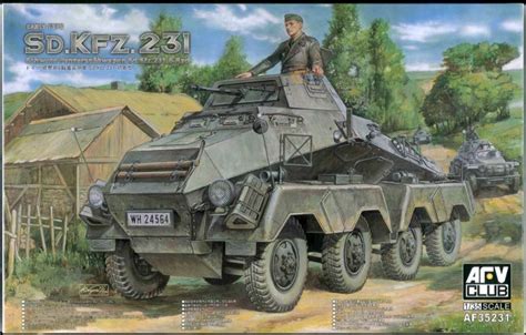 Sd Kfz 231 8 Rad Early Type AFV Club 35231 Scale Model English