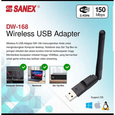 Jual Dongle Wifi Usb Sanex Dw Dongle Wifi Set Top Box Sanex Dw