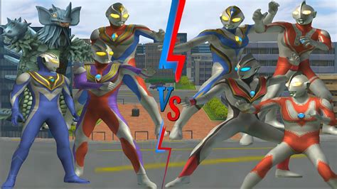 ULTRAMAN DYNA VS EVIL DYNA TIGA VS EVIL TIGA TYRANT VS ZOFFY AGUL VS