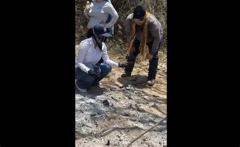 Con Video Ceci Flores Muestra Hallazgo De Restos Humanos Calcinados En