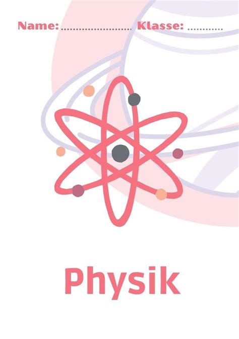 Physik Deckblatt Kostenlos Herunterladen Als Pdf