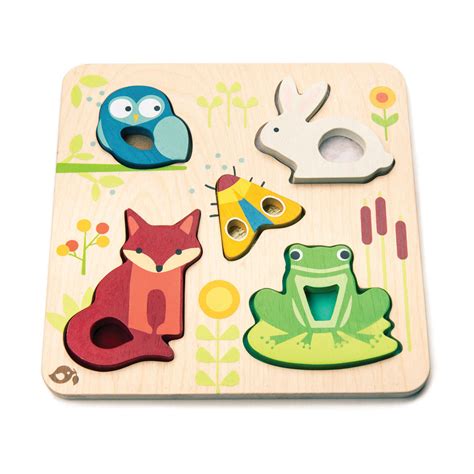 Tender Leaf Toys Zabawka Edukacyjna Drewniana Układanka Sensoryczna
