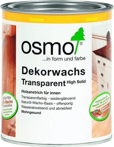 Osmo Dekorwachs Transparent Weiß 0 375 Liter 3111 ab 14 99