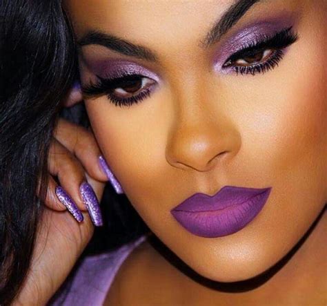 Must Try Purple Lipstick Makeup Dark Skin Makeup Lipstick Makeup