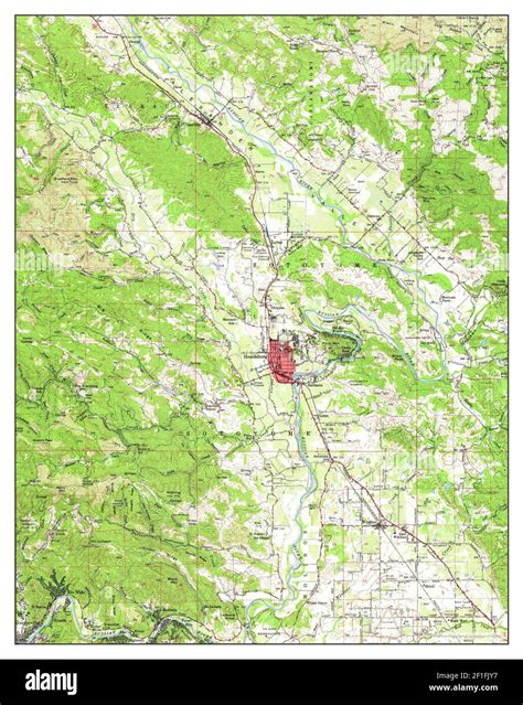 Healdsburg California Map 1955 162500 United States Of America By Timeless Maps Data Us