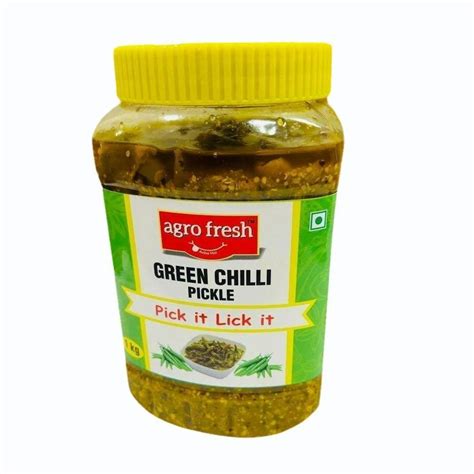 Mixed Vegetable Kg Agro Fresh Green Chilli Pickle Packaging Type Jar