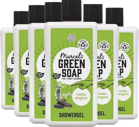 Marcel S Green Soap 2in1 Shampoo Tonka Muguet 6 X 500 Ml Bol