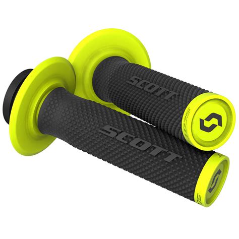 Scott SX II Lock On Grips Black Yellow Sixstar Racing