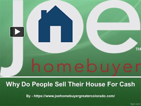 PPT Why Do People Sell Their House For Cash PowerPoint Presentation