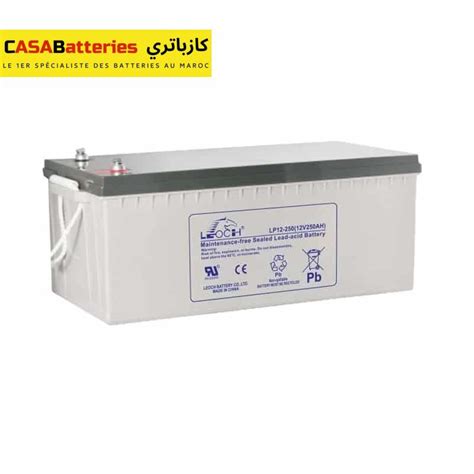 Leoch Lp Agm V Ah Batterie Industrielle Casabatteries