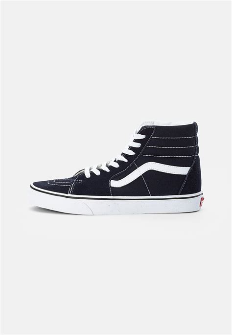 Vans Ua Sk8 Hi Unisex High Top Trainers Parisian Night True White Dark Blue Uk