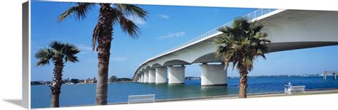 Bridge across a bay, John Ringling Causeway Bridge, Sarasota Bay ...