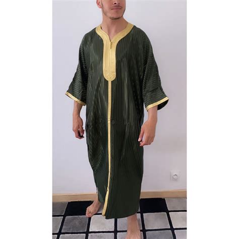 Men S Qamis Djellaba Jellabilla Men S Aid Outfit Etsy