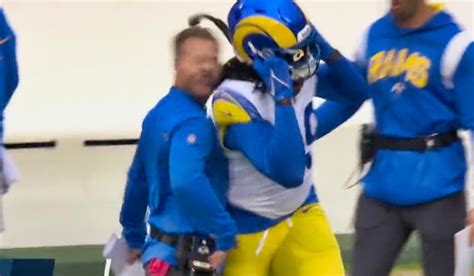 Sean Mcvay Takes Vicious Hit To Head From His Own Player