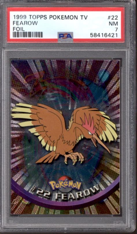 Pokemon Topps Tv Series Foil Nd Printing Fearow Psa Da