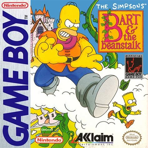 Simpsons The Bart And The Beanstalk Boxarts For Nintendo Game Boy The Video Games Museum