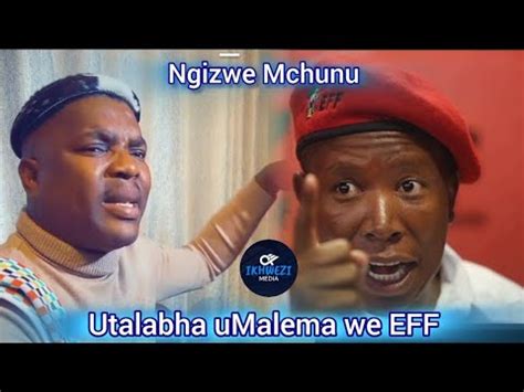 NGIZWE MCHUNU Usekwele Wadilika Ku Julius Malema We EFF YouTube