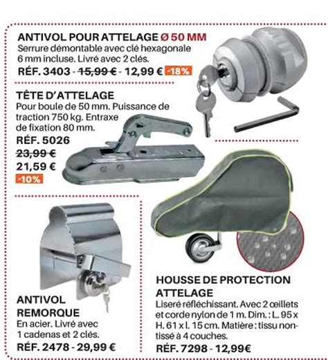 Promo Antivol Pour Attelage Tête D attelage Antivol Remorque Housse