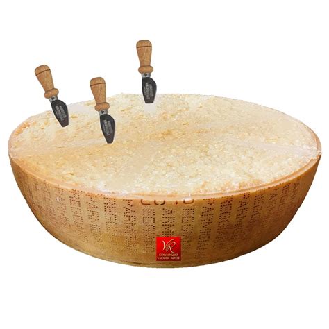 Parmigiano Reggiano DOP Vacche Rosse rote Kühe 3 Messer Ein halbes