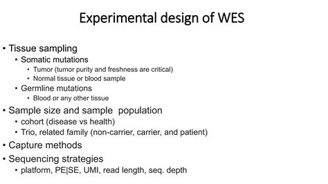 Whole Exome Sequencing Data Analysis Pptx