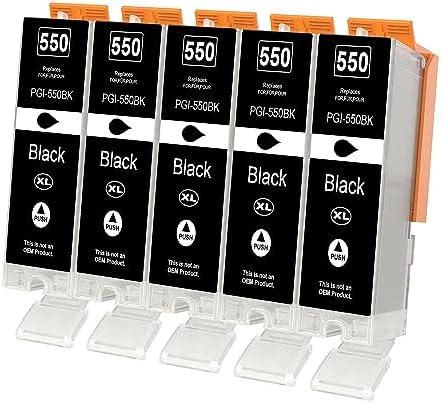 550XL Cartouches D Encre Compatibles Avec Canon PGI 550 PGBK Noir Pour