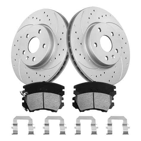 Front Disc Rotors Ceramic Brake Pads For 2010 2011 2012 2015 Chevy